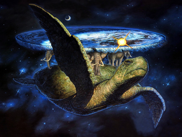 Scheibenerde auf Elefanten und Schildkr�te, Bildquelle: https://hqwallbase.site/33582-surrealism-wallpaper-1600x1245/