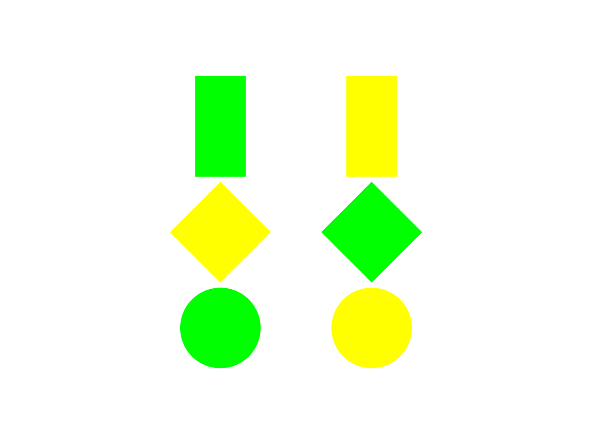 Tafeln von Chatres gr�n - gelb